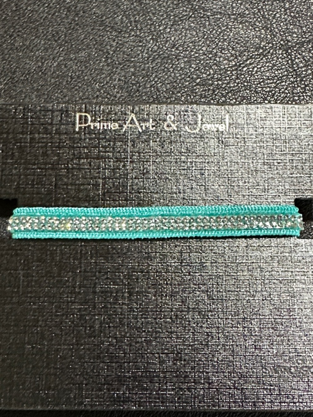 Teal Blue Prime Art & Jewel Swarovski Element Adjustable Bracelet
